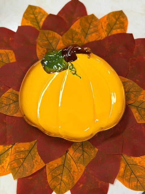 OT-PL-018 Plato Calabaza Medianos. Set x 8