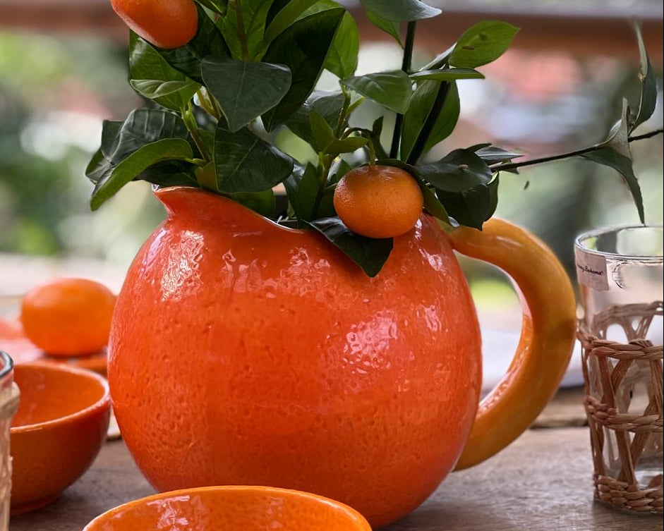 VE-DE-020 Jarra de Naranja, con Agarradera de Banano