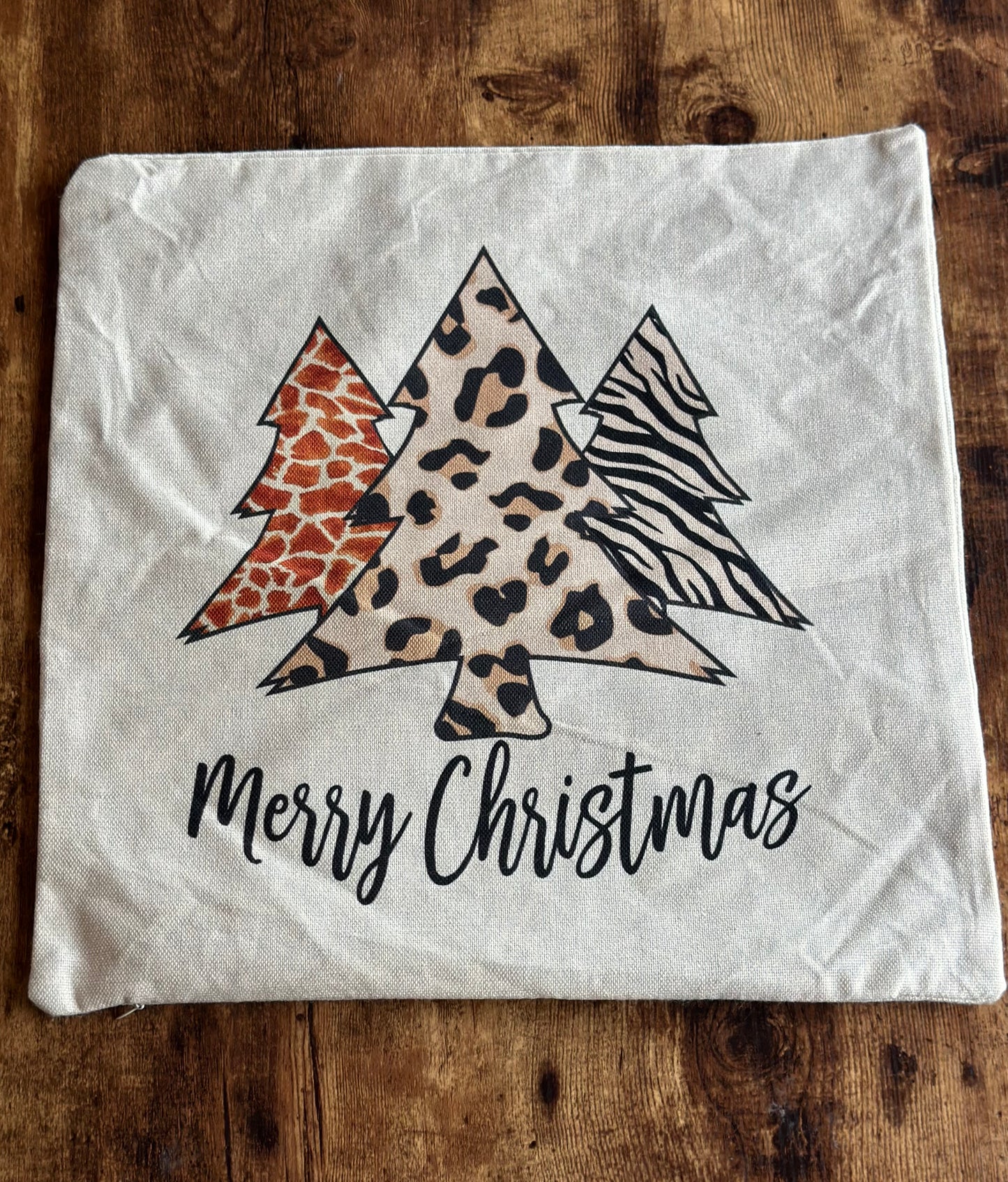 NA-CO-006 Cojin Arbol de Navidad Animal Print