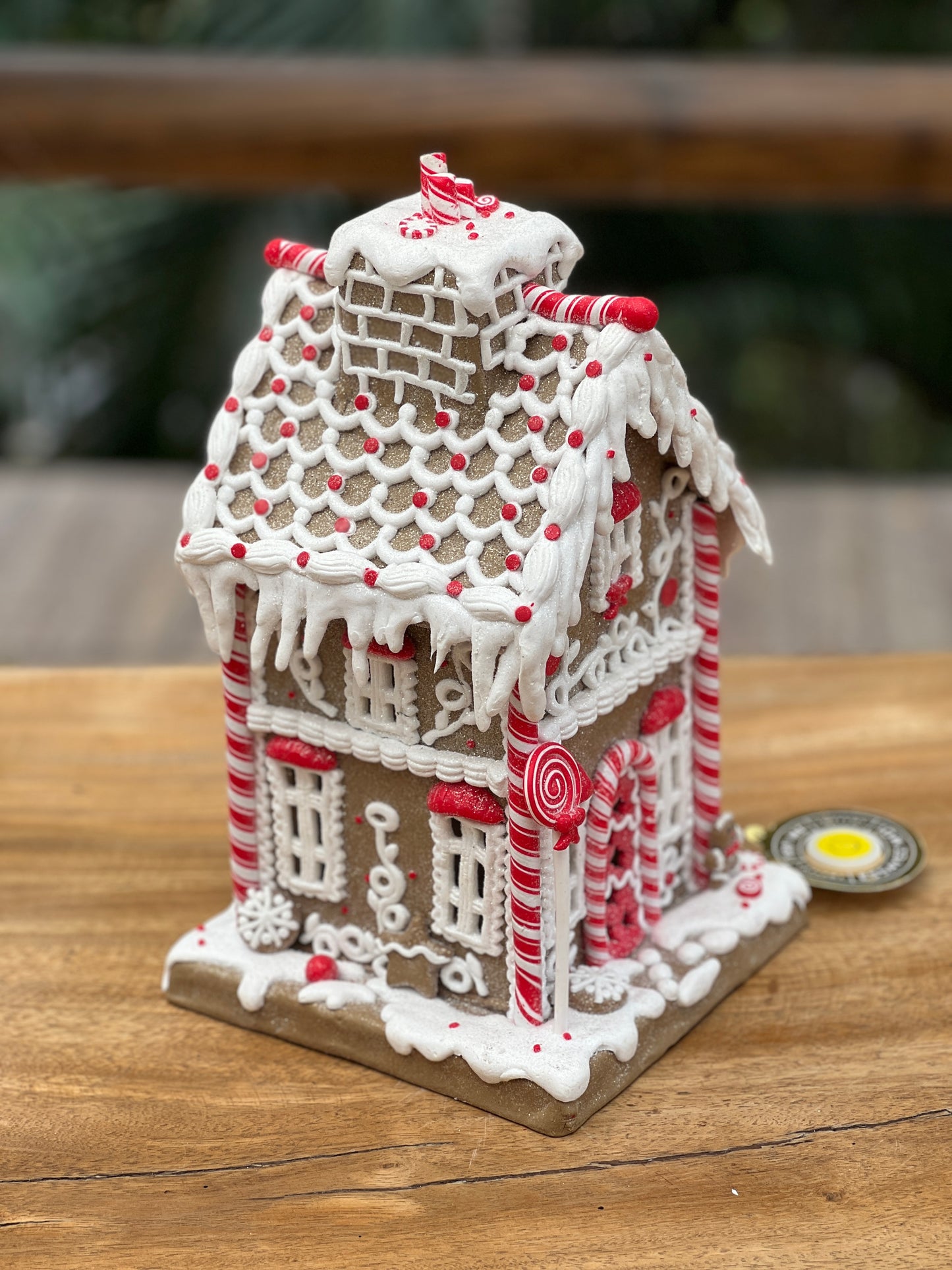 NA-DE-007 Decoración Candy Casa Galleta con Luz Navidad