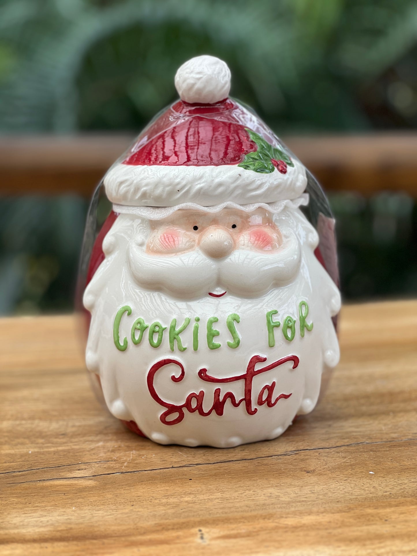 NA-DE-038 Decoración Bombonera Papa Noel Cookies For Santa Navidad