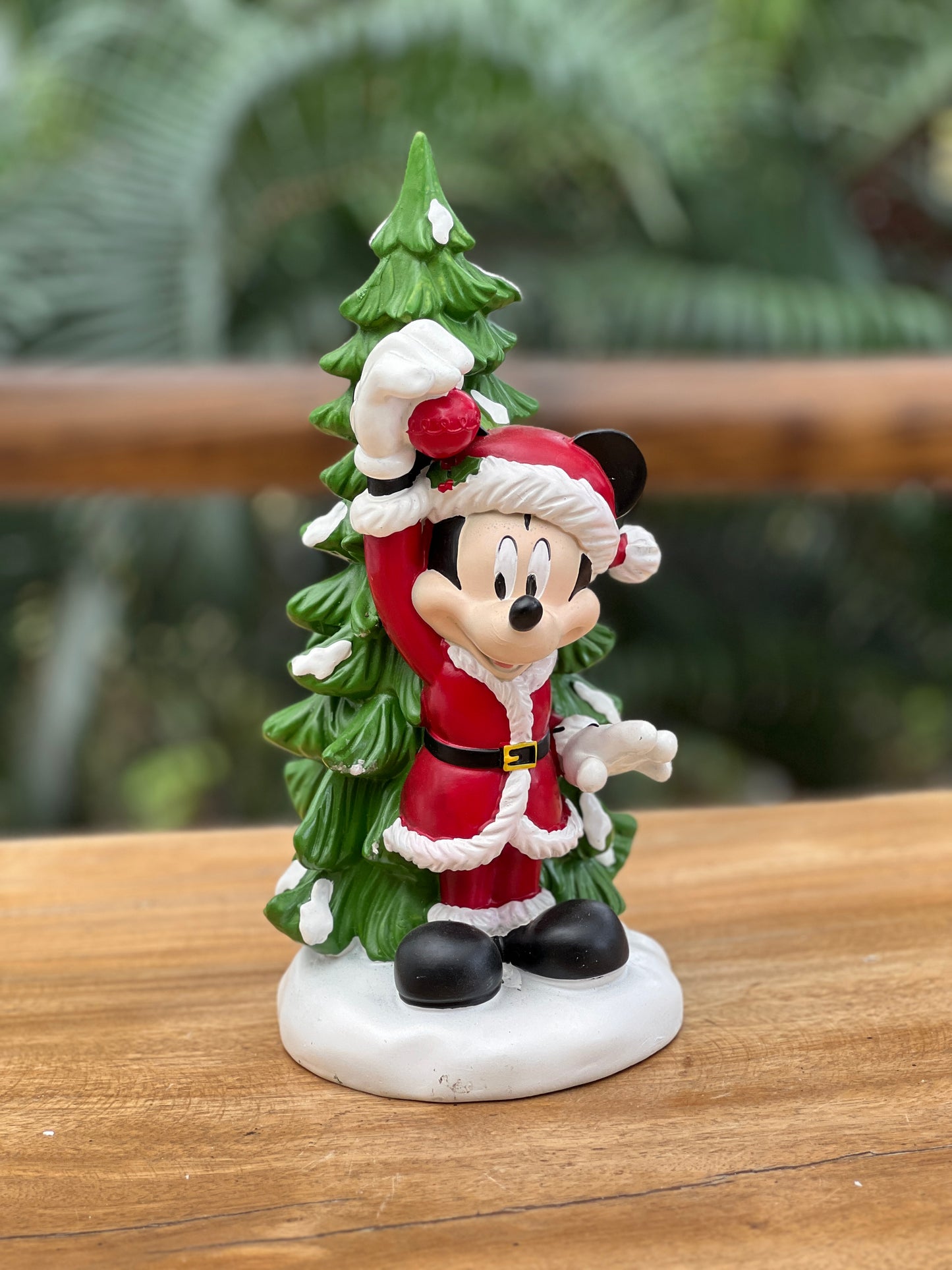 NA-DE-046 Decoración Mickey Madera con Arbol Navidad