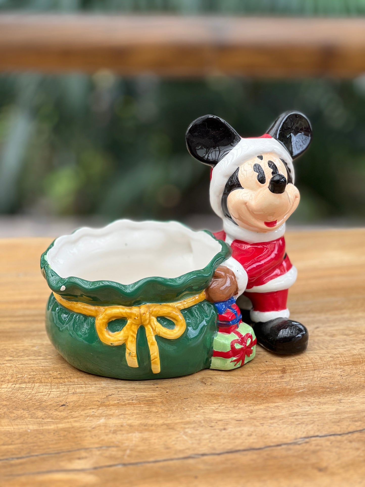 NA-DE-051 Decoración Mickey Bombonera Abierta Navidad