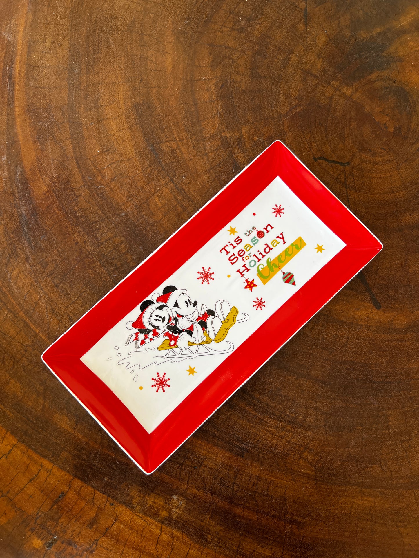 NA-DE-054 Decoración Bandeja Mickey Navidad