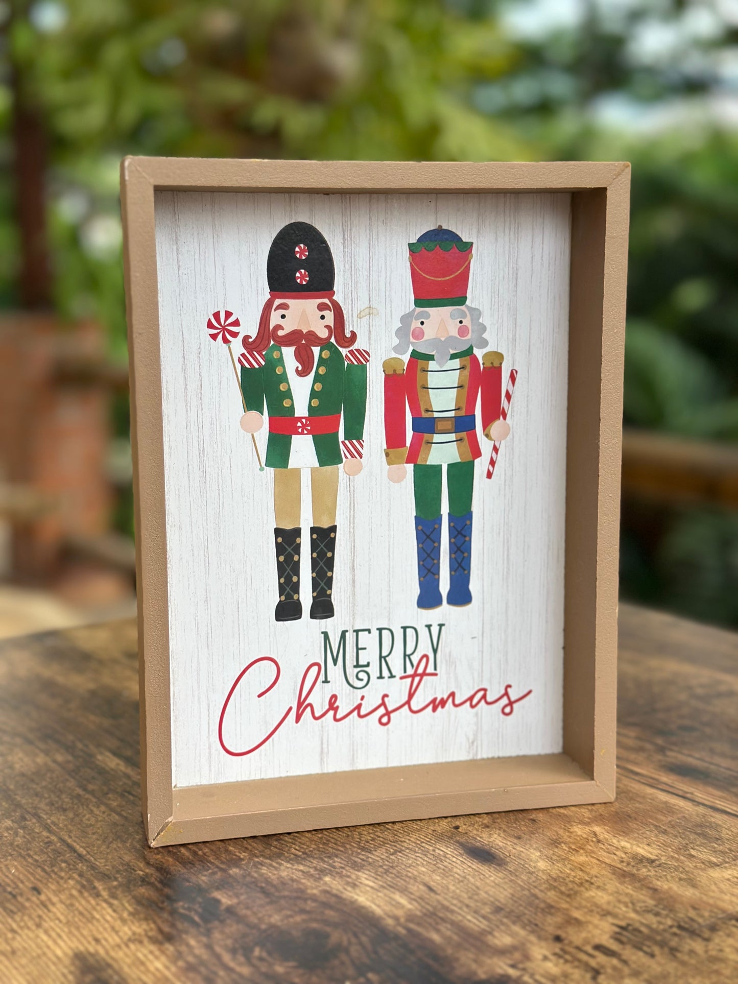 NA-DE-084 Bandeja Madera Cascanueces Navidad