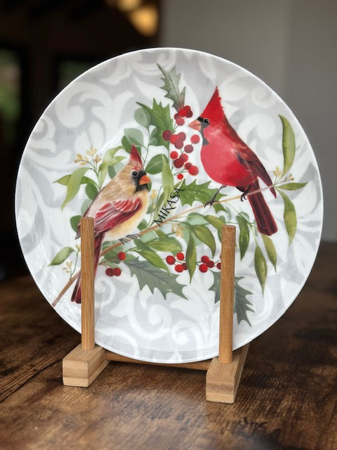 NA-PL-022 Plato Cardenales x 6 Puestos. Navidad