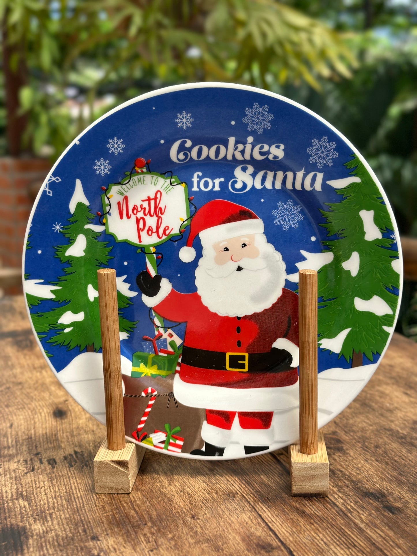 NA-PL-048 Plato Postero Papa Noel x 8