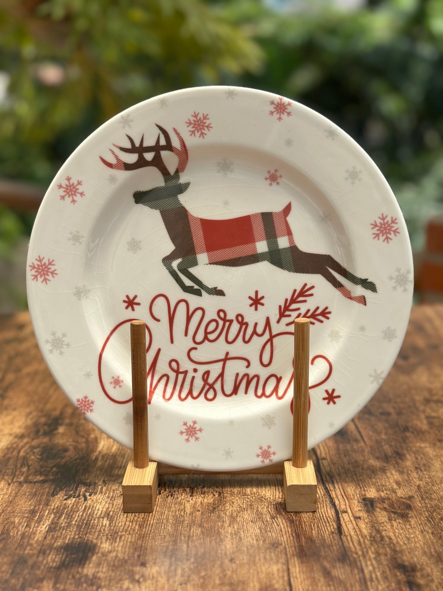 NA-PL-052 Plato Principal Mensaje Navidad x 6. Sutidos