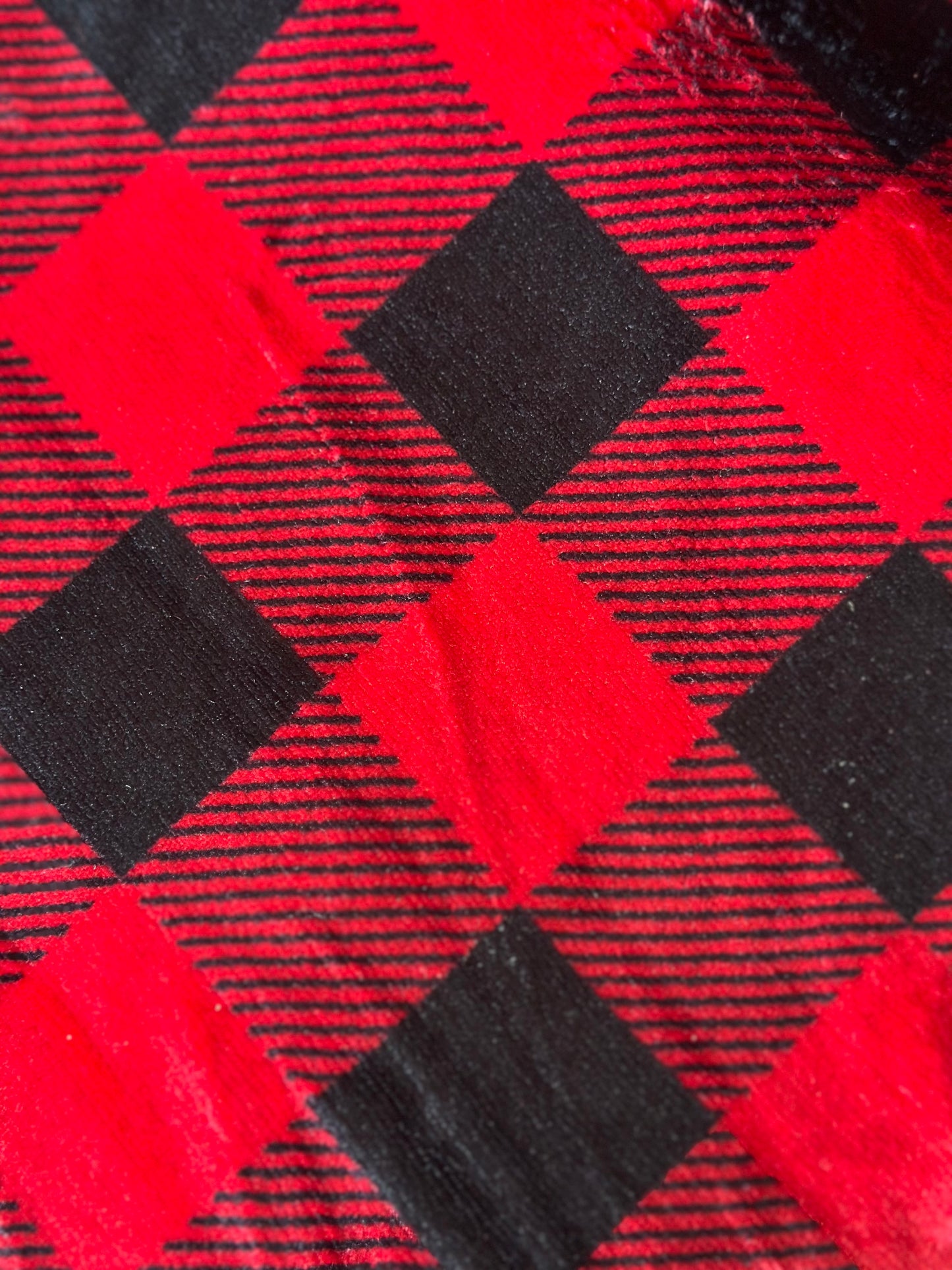 NA-TH-001 Throw Búfalo Negro & Rojo Navidad