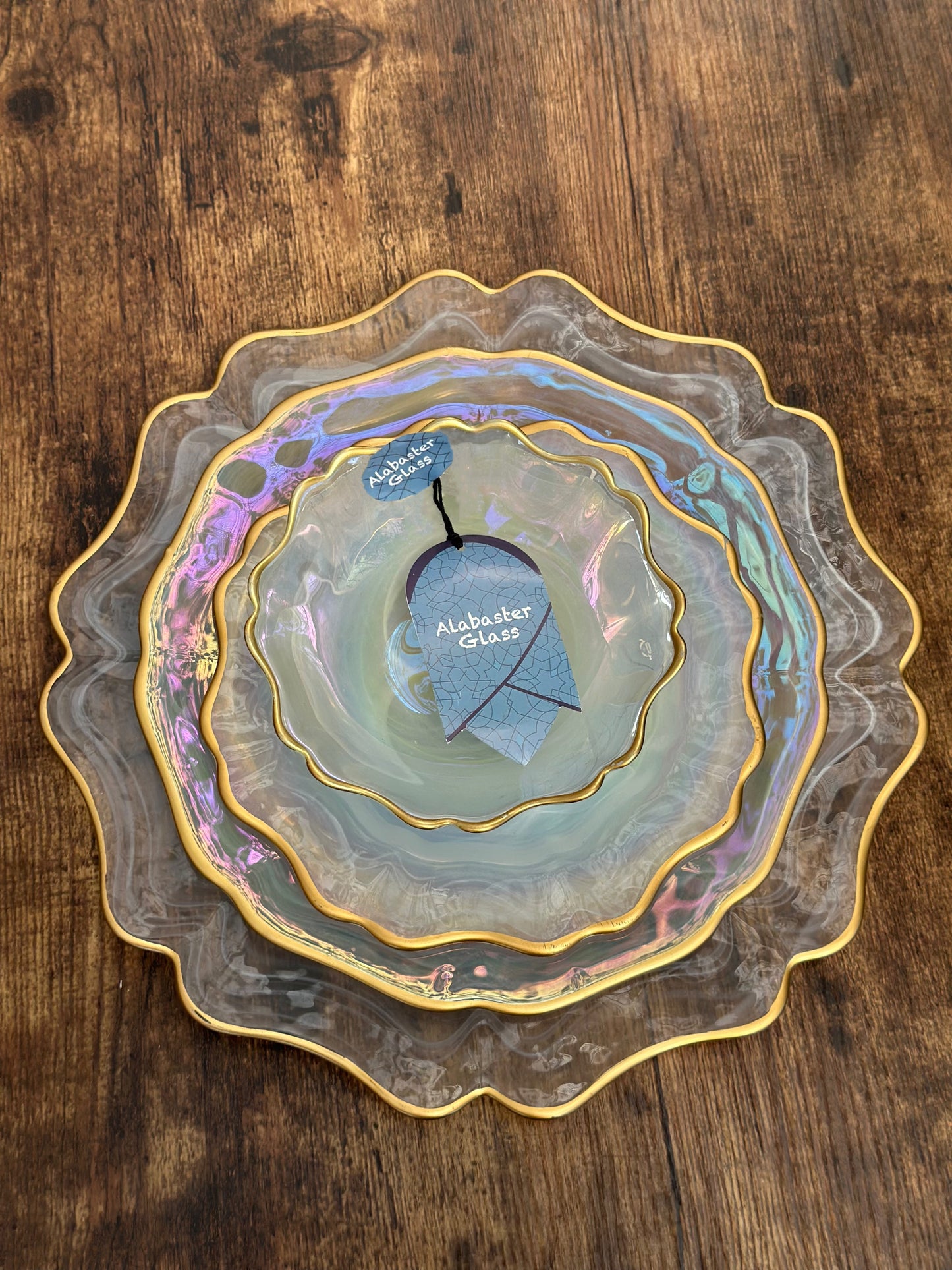 NA-VA-013 Vajilla Tornasol, Set x 3. 8 Puestos