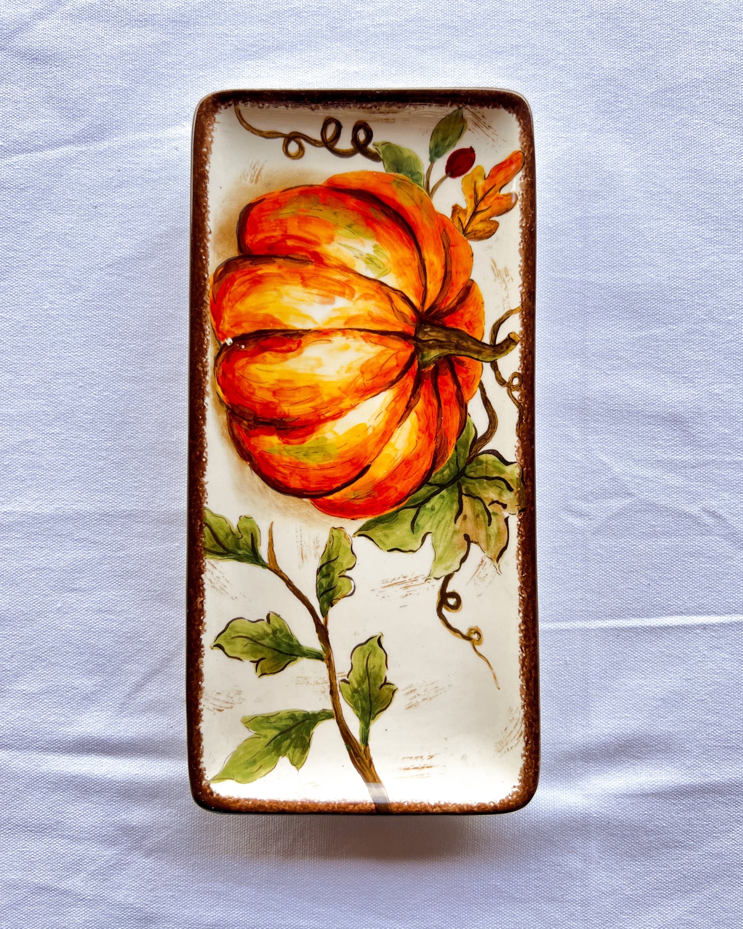 OT-BA-004 Bandeja Rectangular Pequeña Otoño