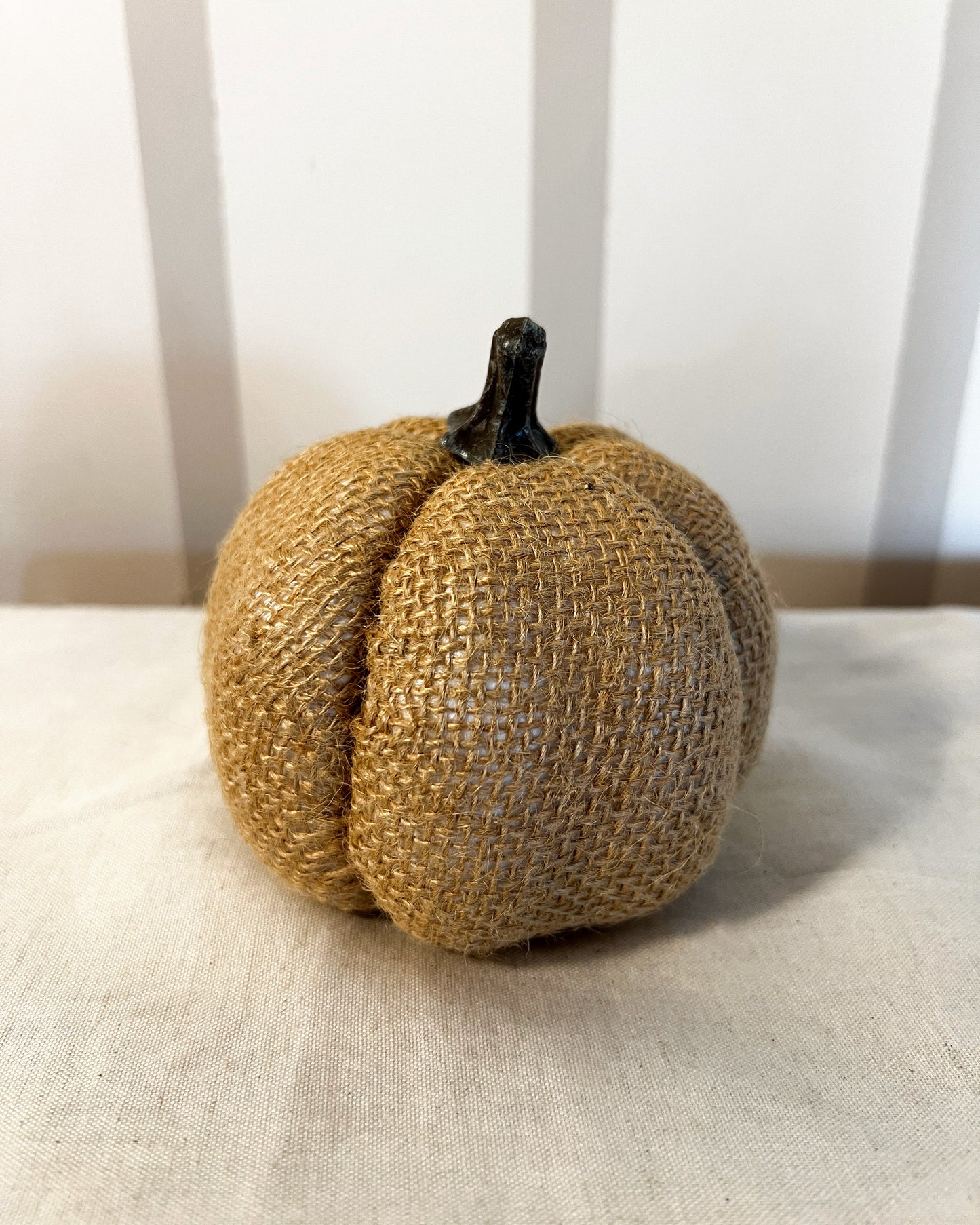 OT-DE-028 Decoración Calabaza Yute 10cm Otoño