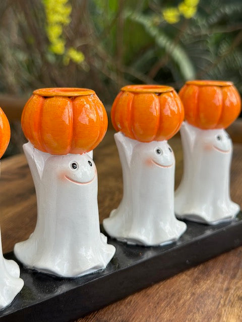 OT-DE-072 Candelabro Fantasmas con Calabazas Otoño