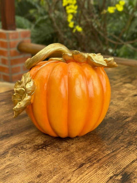 OT-DE-083 Calabaza Naranja con dorado Otoño
