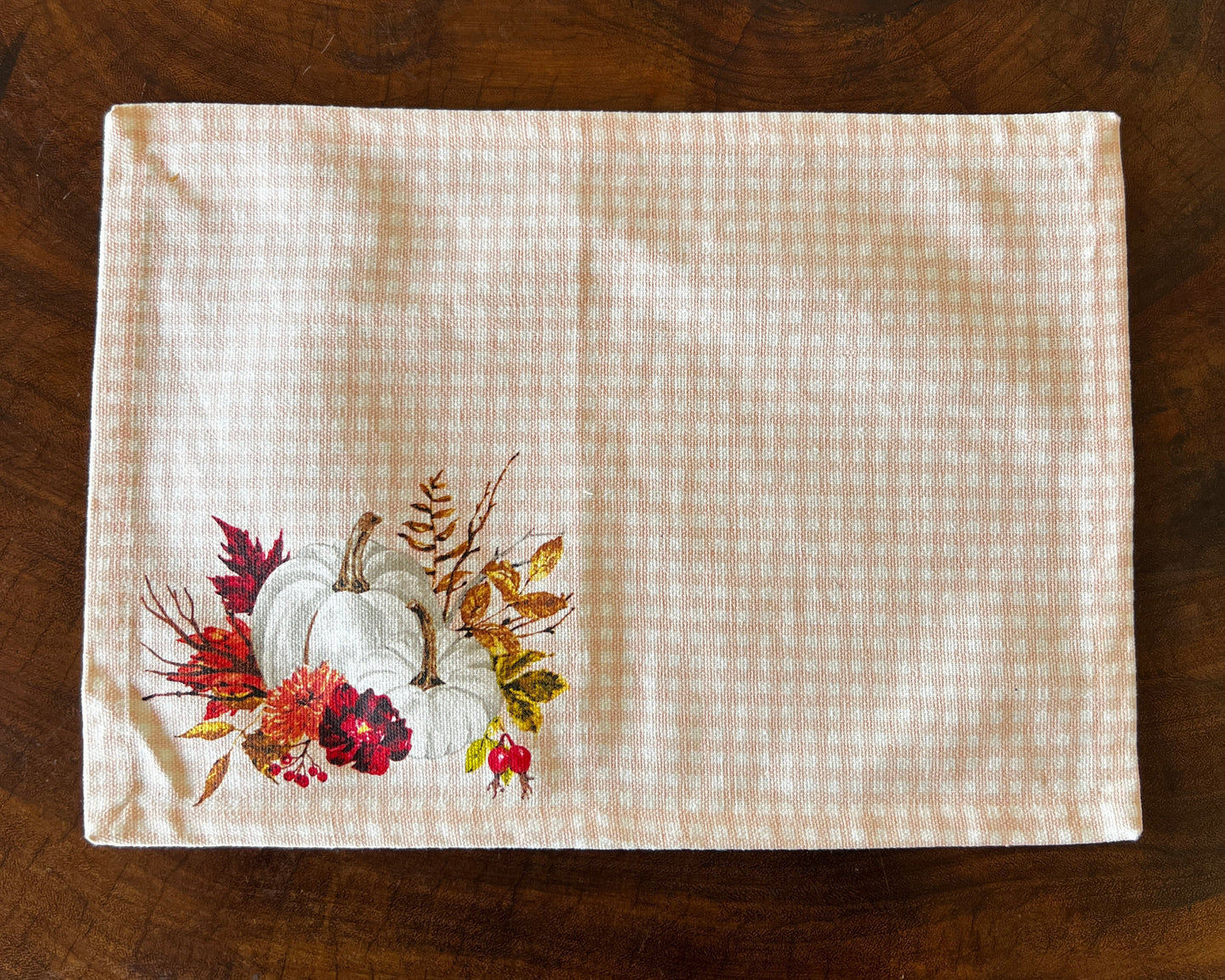 OT-IN-006 Individual Rosados Cuadros Otoño x 8