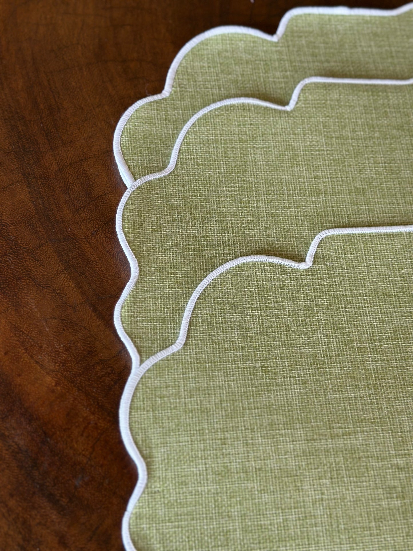 TT-IN-006 Individual Rectangular Beige Filo Blanco x 8