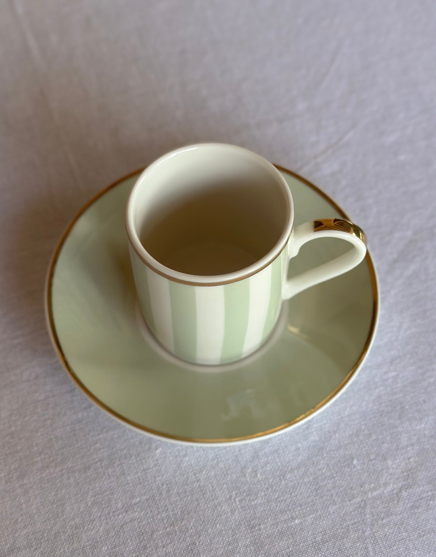 TT-JT-003 Juego de Te pastel Verde Menta, Tera, 4 Pocillos & 4 Platos