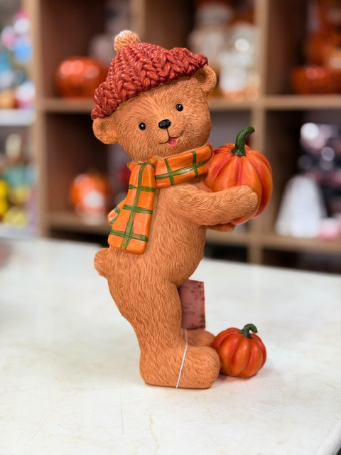 OT-DE-118 Oso Halloween con Calabaza