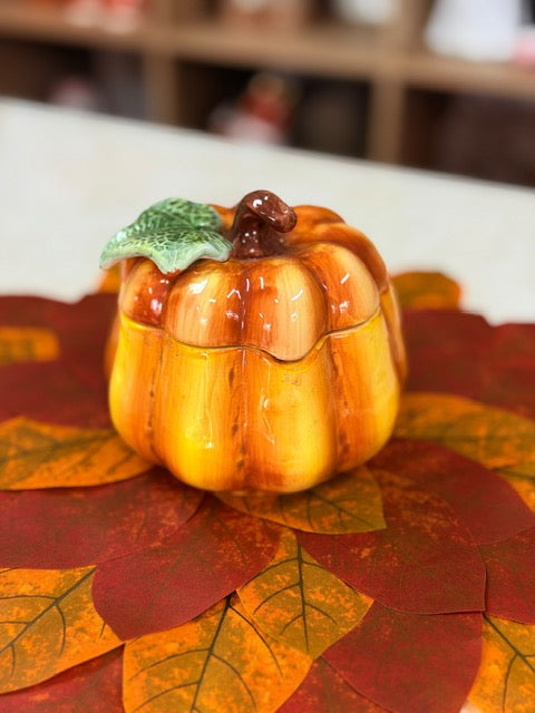 OT-DE-139 Calabaza Rayas Amarillas & Ocre