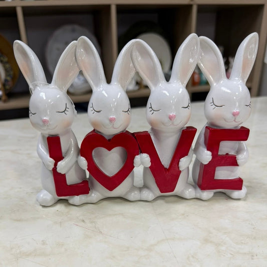 SV-DE-007 Conejos LOVE. Set x 4