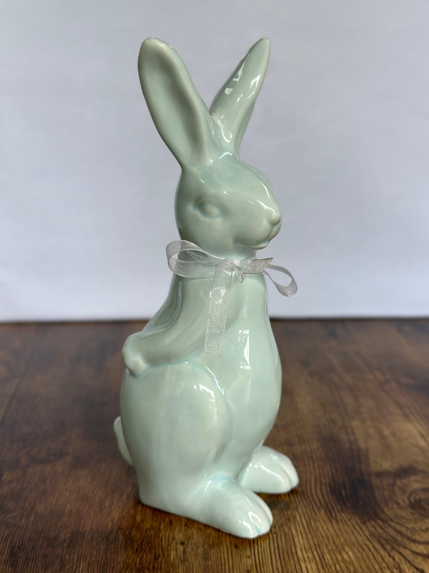 EA-DE-016 Pareja Conejos Azules Porcelana