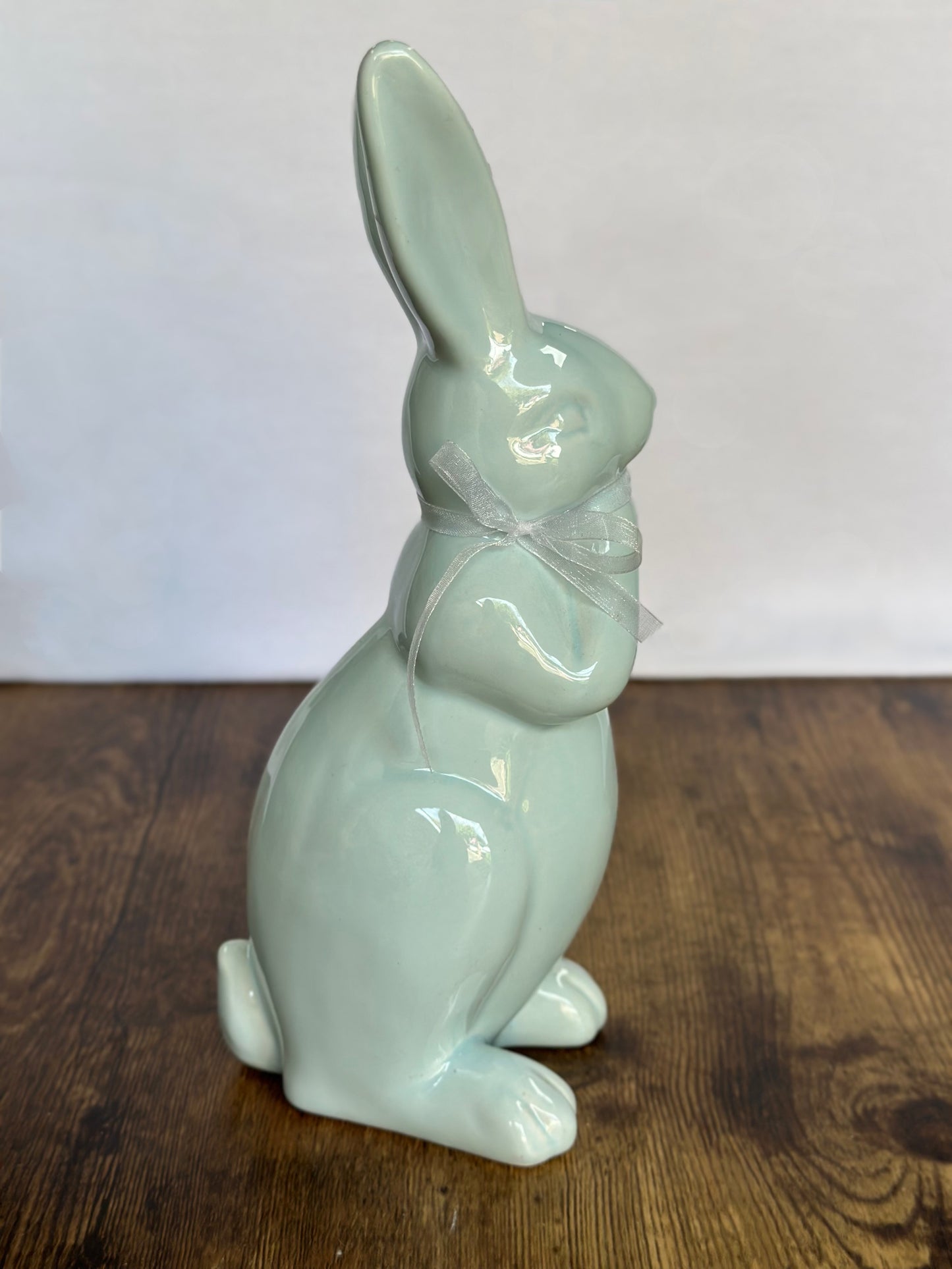 EA-DE-016 Pareja Conejos Azules Porcelana