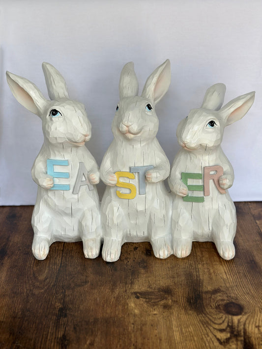 EA-DE-062 Conejos con Letrero Easter