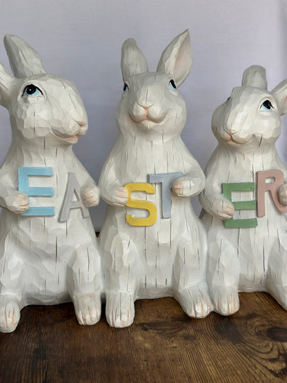 EA-DE-062 Conejos con Letrero Easter
