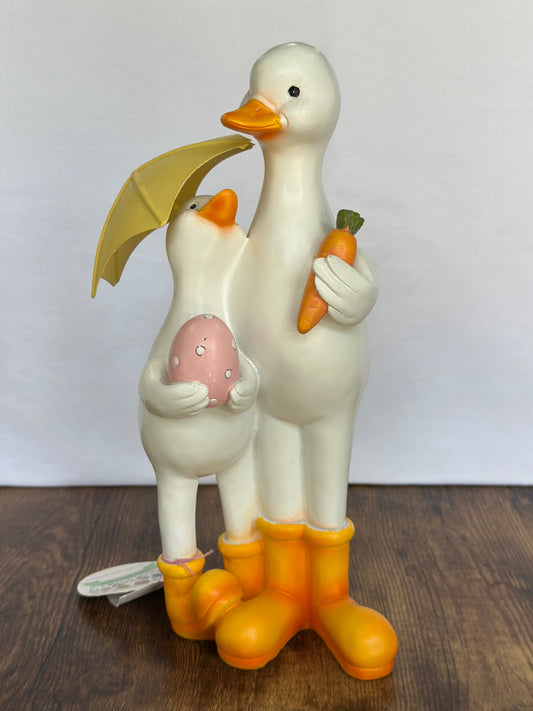 EA-DE-073 Pareja de Patos con Sombrilla