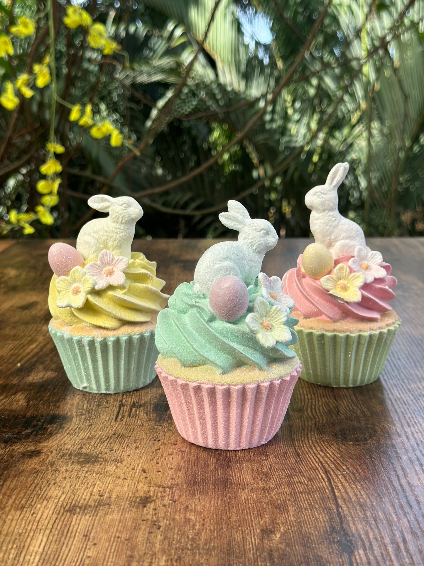 EA-DE-101 Cupcake con Escarcha Conejos Set x 3