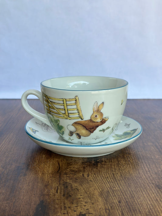 EA-JT-002 Juego de Te Conejo Plato & Taza