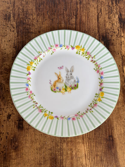 EA-PL-005 Plato Conejo Borde de Colores. Surtido. Set x 4