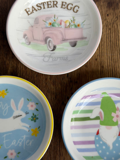 EA-PL-008A Platos Pequeños Individuales Amarillos. Set x 6