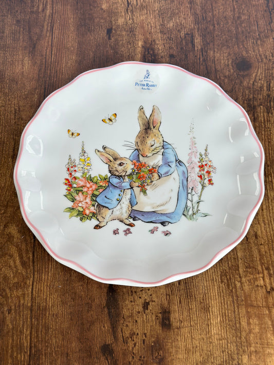 EA-VA-004A Vajilla Rabbit con Canasta de Flores. 6 puestos 12 piezas