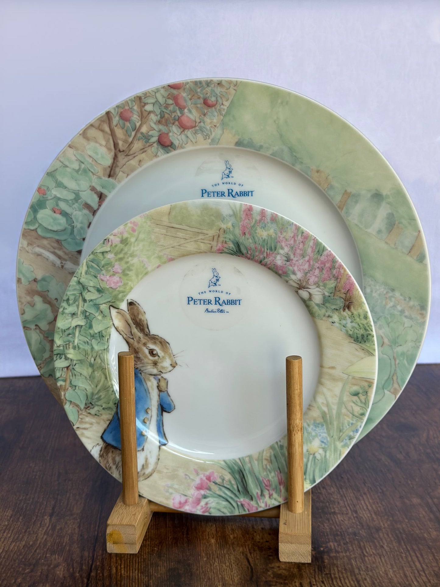EA-VA-006 Vajilla Rabbit con Borde en Lechugas. 8 puestos, 24 piezas