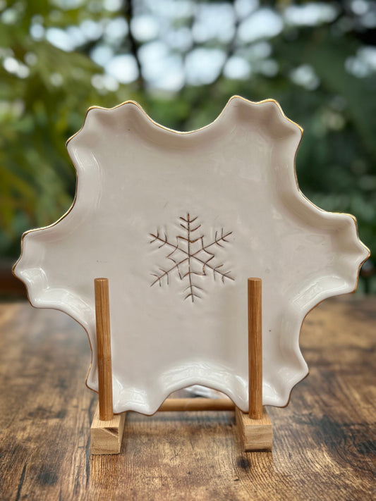 NA-BA-014 Bandeja Copo de Nieve, Navidad