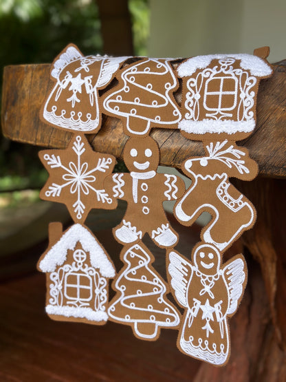NA-CA-017 Camino de Mesa Galletas de Jengibre Navidad