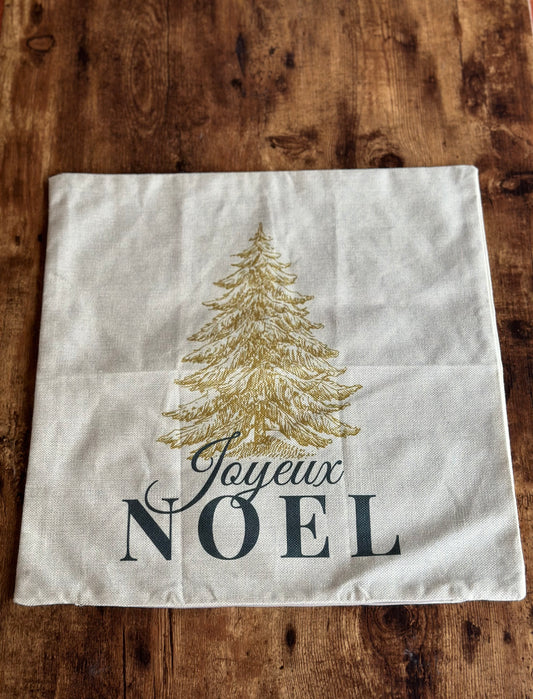NA-CO-003  Cojin Arbol de Navidad Dorado