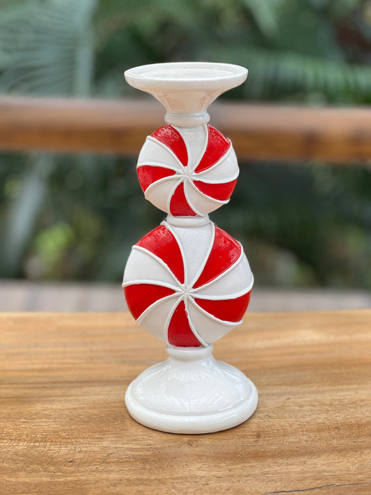 NA-DE-002 Decoración Set Candy Candelabros x 2 Navidad