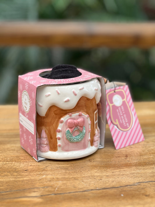 NA-DE-019 Decoración Galleta Mug con Medias Navidad