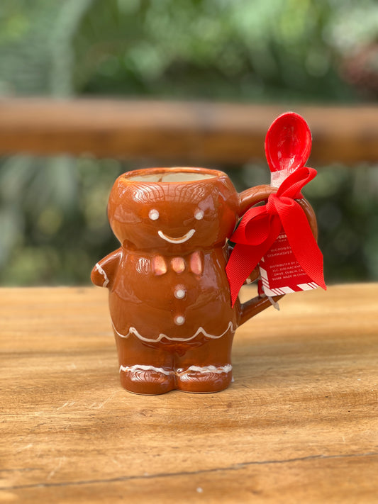NA-DE-021 Decoración Galleta Mug con Cuchara Navidad