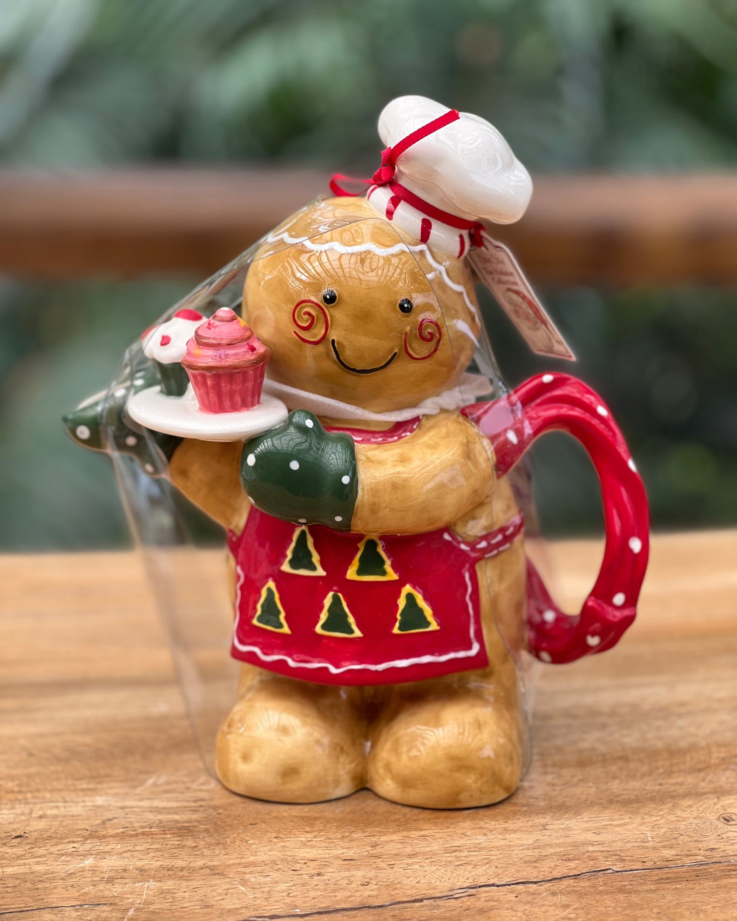 NA-DE-022 Decoración Galleta Tetera con Tapa Navidad
