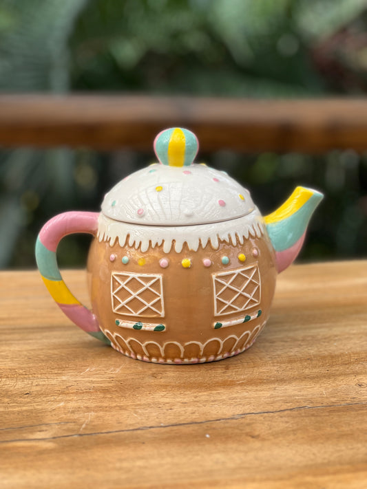 NA-DE-025 Decoración Galleta Tetera Pastel Navidad