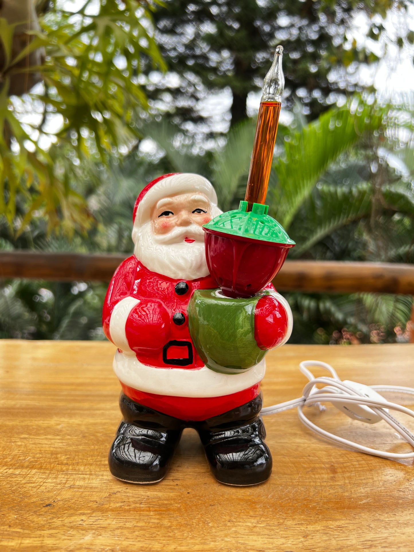 NA-DE-039 Decoración Santa Bubble Light Navidad