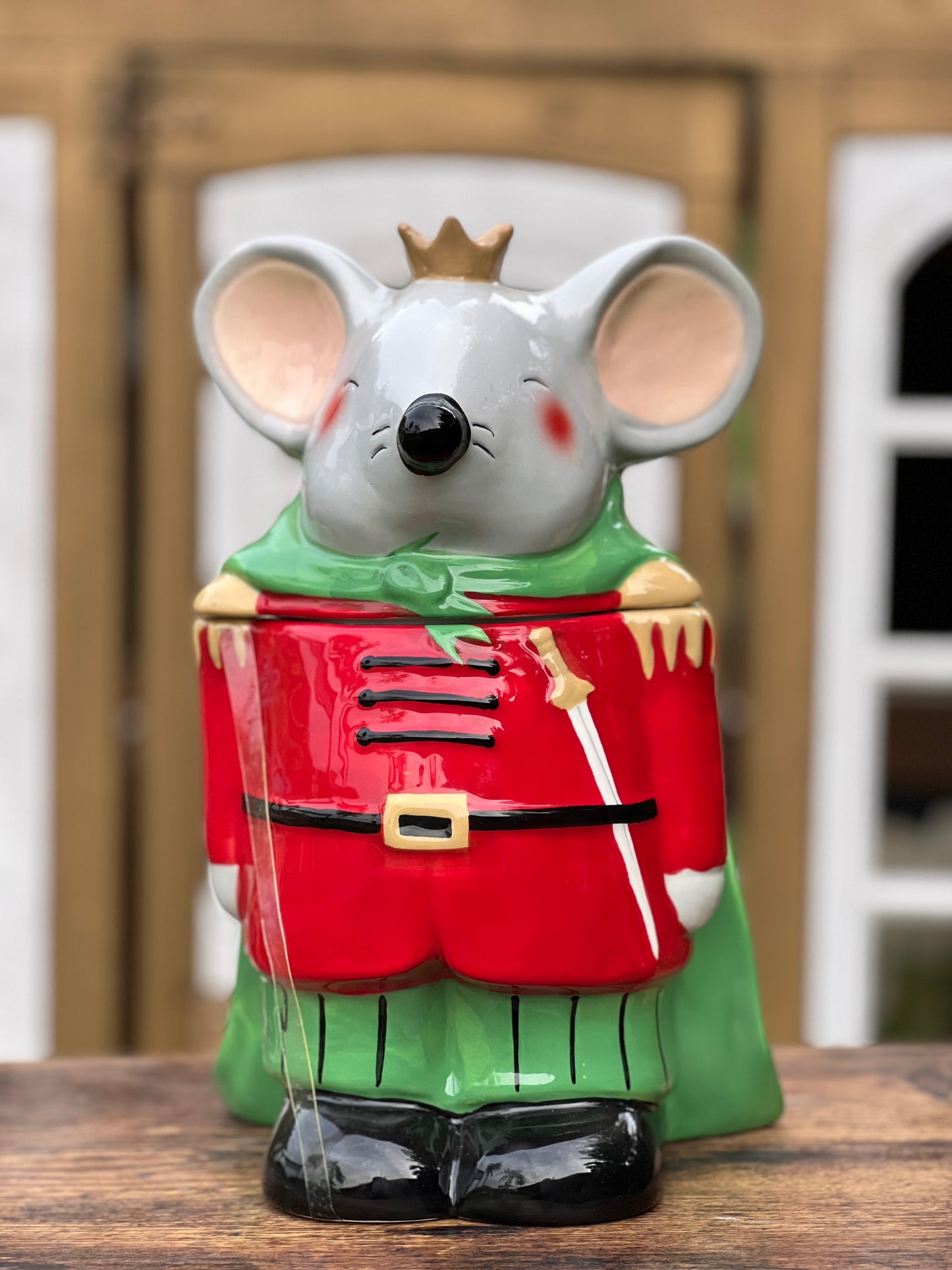 NA-DE-044 Decoración Bombonera Raton Navidad