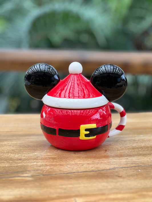 NA-DE-048 Mug Mickey Santa Navidad