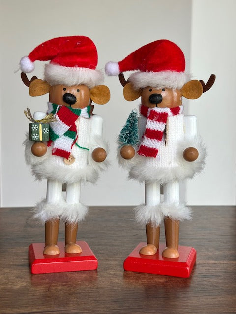 NA-DE-062 Decoración Caja Cascanueces Peluche x 2 Navidad