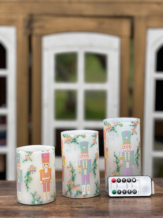 NA-DE-063 Velas Casanueces Pastel con Control Navidad