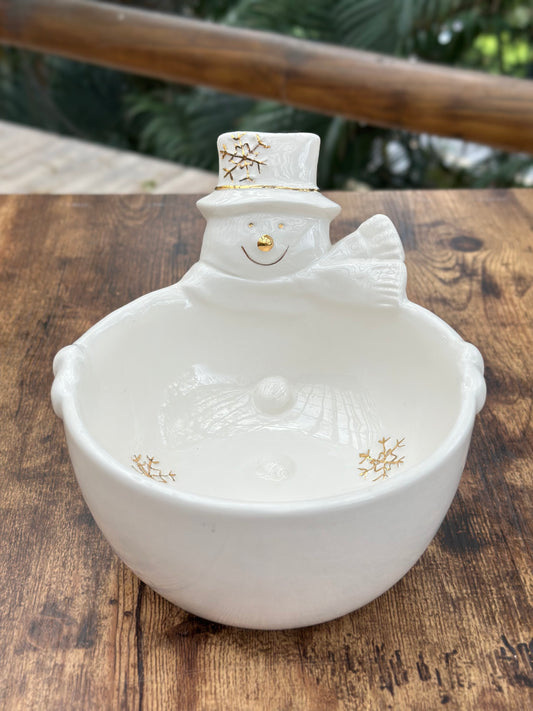 NA-DE-093 Bowl Muñeco de Nieve Navidad