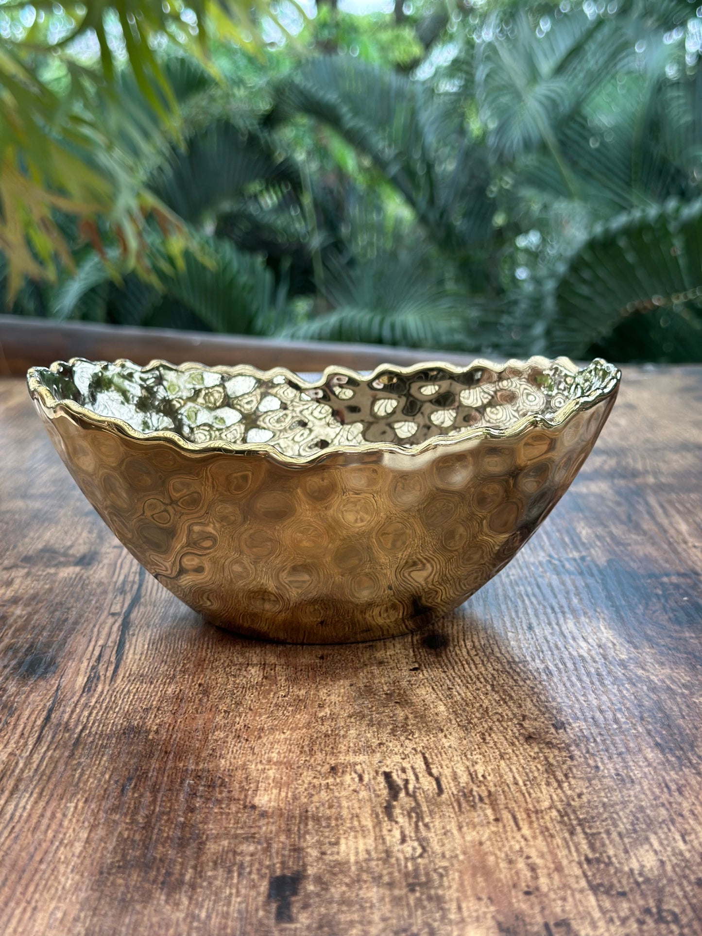 NA-DE-104  Bowl Grande Dorado + 8 Bowls Dorados Pequeños